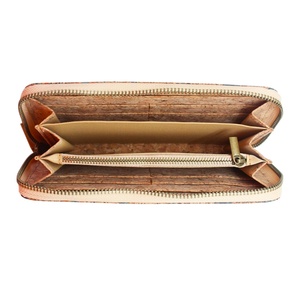 Portefeuille long zippé Boshiho pour femme en liège végétalien, grande capacité, avec compartiment pour smartphone, porte-cartes et pochette à monnaie, cadeau végétalien - Product Image 2