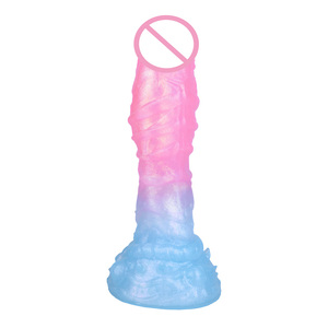 YOCY Drop Shipping XXL Dildo luminoso per le donne masturbazione <span class=keywords><strong>Soft</strong></span> anale Plug per adulti massaggio anale forte aspirazione giocattoli del sesso per gli uomini - Product Image 3