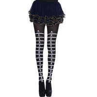 Mode Halloween chaussettes longues 3D coton fête drôle Cosplay araignée et toiles résille Halloween bas pour femmes