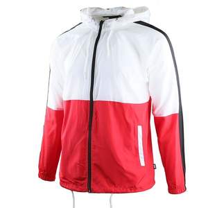 Chaqueta de Ciclismo de invierno roja personalizable para hombre, cortavientos impermeable con decoración de piel, tela de cuero resistente al viento - Product Image 2