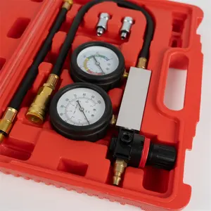Système de jauge double Kit d'outils pour jauge de moteur à essence Testeur de fuite de cylindre de voiture
