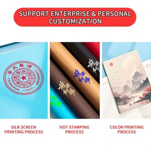 Customized Printing Logo <b>A5</b> Notebook Thickened Kraft Paper Soft Student <b>Notepad</b> Hardcover Office Journal, Diary Gift - Product Image 2