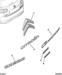 Accesorio de coche <span class=keywords><strong>insignia</strong></span> de puerta trasera 9811882477 para <span class=keywords><strong>Peugeot</strong></span> 3008 4008 5008 - Product Image 6