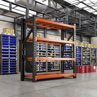 Système de support de stockage d'étagères en métal sans boulons à 4 ou 5 niveaux pour entrepôt de garage Système de rayonnage d'étagères en acier industriel