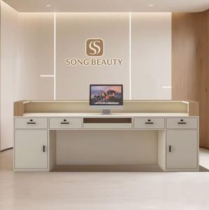 高級モダン無垢材受付カウンター（ホテル、衣料品店、美容院、研修施設、バー向け） - Product Image 5