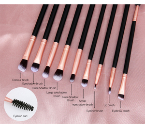Pincel de maquillaje de cara completa, brochas de maquillaje de primera calidad, base sintética en polvo, corrector, sombras de ojos, conjunto de brochas de maquillaje con logotipo, 14 Uds. - Product Image 4