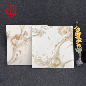 Baldosa de Cerámica Brillante con Aspecto de Piedra de Jade de 600*600 mm a Precio Económico para <span class=keywords><strong>Piso</strong></span> de Dormitorio - Product Image 2