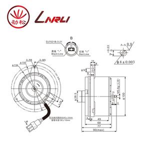 Linrui-ZD-2622 dc 24v ventilateur de refroidissement moteur brosse dc moteur de ventilateur 12V pour pelle <span class=keywords><strong>DAEWOO</strong></span> système de climatisation - Product Image 3
