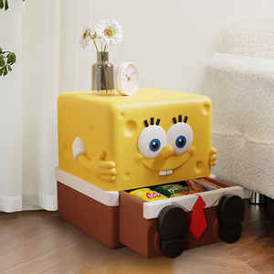 Cartone animato creativo per comodino camera <span class=keywords><strong>da</strong></span> letto per bambini deposito <span class=keywords><strong>SpongeBob</strong></span> cabinato in resina artigianale - Product Image 3