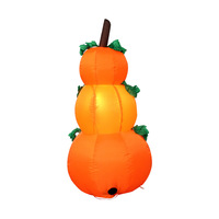 Grande Citrouille Gonflable d'Halloween 1,5 m, Décoration Ballon Citrouille Fantôme pour Halloween, Décoration d'Ambiance, Modèle Gonflable