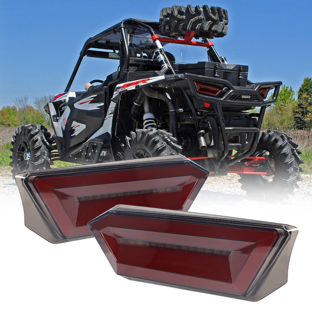 For Polaris RZR Led Brake Tail Lights 50W High Power Rear Tail Lamp for Polaris RZR 900 1000 XP4 1000 Turbo ATV Tail Lights