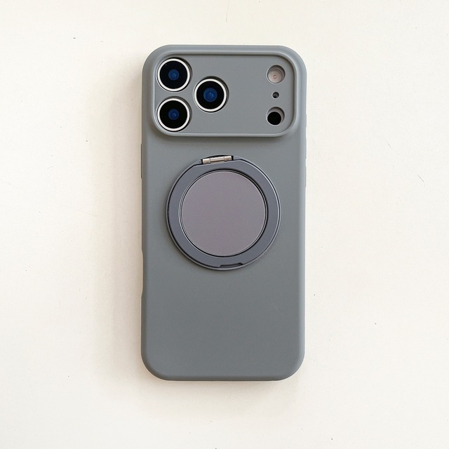 TPU Silicone Trending Premium Luxury Magnetic Pure Color Anti-Drop Phone case with Kickstand for iPhone 17 Air 16 15 Pro Max