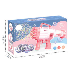 Venta al por mayor al aire libre verano niños automático soplado jabón agua máquina pistolas 32 agujeros cohete eléctrico <span class=keywords><strong>pistola</strong></span> de burbujas juguetes para niños - Product Image 6