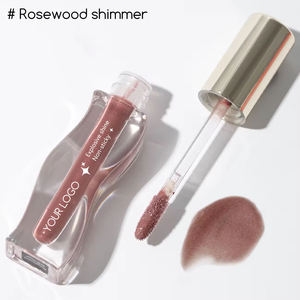 Vegan Mineral <strong>Revolution</strong> Pout Bomb Shimmer <strong>Gloss</strong> Long Lasting Liquid Lip <strong>Gloss</strong> with Hyaluronic Acid &amp; Vanilla Scent Shine Pink - Product Image 3