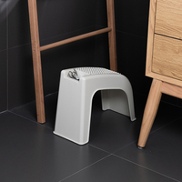 Repose-pieds de douche en plastique, antidérapante, ergonomique, surface de pente