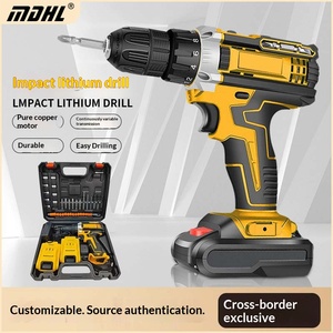 Taladro de <span class=keywords><strong>Impacto</strong></span> Recargable de Alta Potencia con Mandril de Cambio Rápido, Control de Velocidad Positivo/<span class=keywords><strong>Negativo</strong></span>, Multifuncional para el Hogar - Product Image 3