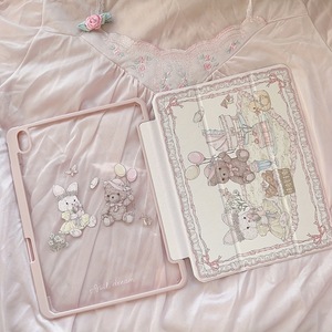 Funda Acrílica con Diseño de Oso y Conejo para iPad Pro 2024 Air 6/5/4 7/8/9 13 Pulgadas - Product Image 3