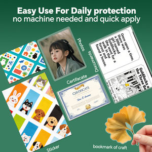 Feuilles de plastification auto-adhésives personnalisées YIDU, 270 microns, pochettes de plastification à froid haute résistance, cartes auto-plastifiantes en PET, format A4 - Product Image 5