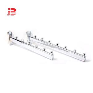 Toko Pakaian 15*30 Mm Tabung Oval 5-9-Bead Miring Tiang Tegak Gantung Display Hook untuk 2 ''<span class=keywords><strong>Slotted</strong></span> Saluran - Product Image 5