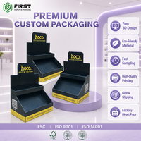 Présentoir de Comptoir Pliable Personnalisé en Carton, Présentoirs en Papier Portables pour la Promotion des Produits en Magasin (POP)