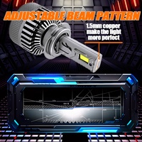 Lampu LED Chenlang Super Power 300W 40000LM untuk Lampu Depan Mobil Luces Canbus Lampu Sorot Tinggi Rendah H4 H11 9005 9006 Lampu Depan LED H7