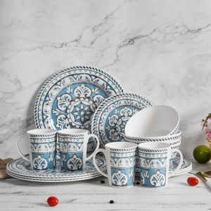 Melamine Cứng Nhựa 32 Piece Combo Tấm Diner <span class=keywords><strong>Set</strong></span>, Hàng Ngày Homeware Hoàn Chỉnh Wedding Dinner Tấm <span class=keywords><strong>Set</strong></span> Cho 6 - Product Image 5