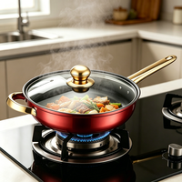 Juego de Ollas FLEY de 12 Piezas de Acero Inoxidable para el Hogar, Ollas Duraderas para Cocinar, Productos Clásicos de Cocina con Acabado Espejo