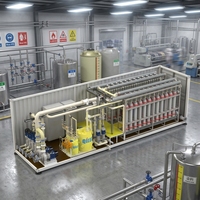 Mini-station d'épuration des eaux usées avec osmose inverse et filtration par dessalement 200L/heure 3kW 220V/380V