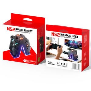 ที่ชาร์จไฟ LED RGB HBS-2849 4in1แท่นชาร์จเร็วฐานตั้งแบบพกพาแนวตั้งสำหรับ <span class=keywords><strong>Nintendo</strong></span> <span class=keywords><strong>Switch</strong></span> 2 joycon <span class=keywords><strong>Joy</strong></span> CON - Product Image 5