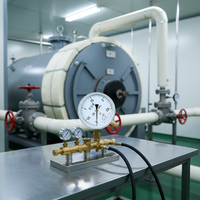 Hydraulic Pressure Gauge DN15 Base Media OEM Customizable