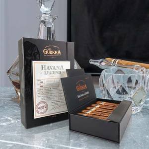 Proveedor de accesorios para cigarros, proveedor de accesorios para cigarros con impresión personalizada, humidor para cigarros dominicanos dorados con tapa abatible - Product Image 2