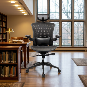 Modern Ergonomic Mesh Office <b>Chair</b> with Adjustable Armrest Headrest Tilt Mechanism Swivel Design for Home Office Use - Product Image 1