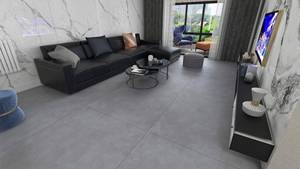 Prix d'usine, dalle en pierre frittée grise hivernale, 3200x1600x12mm, finition mate, dalle en porcelaine moderne, panneaux muraux de douche en pierre artificielle - Product Image 2