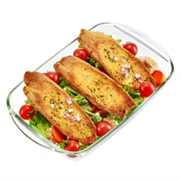 Ustensiles de cuisine en verre résistant au four en verre borosilicate plats de cuisson assiette ustensiles plaque de cuisson cuisine plat de cuisson en verre