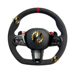 <span class=keywords><strong>พวงมาลัย</strong></span> HZ Full Alcantara M Power CS <span class=keywords><strong>ส</strong></span>ำหรับ BMW G30 G31 G32 X3 G01 X4 G02 M2 G87 M3 G80 M4 G82 G42 G20 LCI M5 F90 G11 - Product Image 1