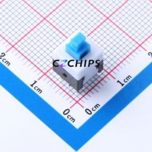 8-8 ZS Push Button Switch Through hole Component THT Switch Double Pole Double Throw Self-Locking Rectangle Plunger Through Hole - Product Image 1