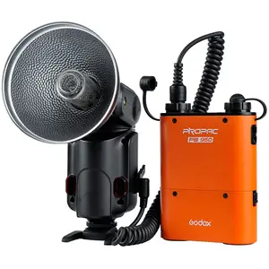 Godox WITSTRO gelişmiş güçlü taşınabilir flaş AD180 + PB960 pil güç paketi kiti turuncu kamera için
