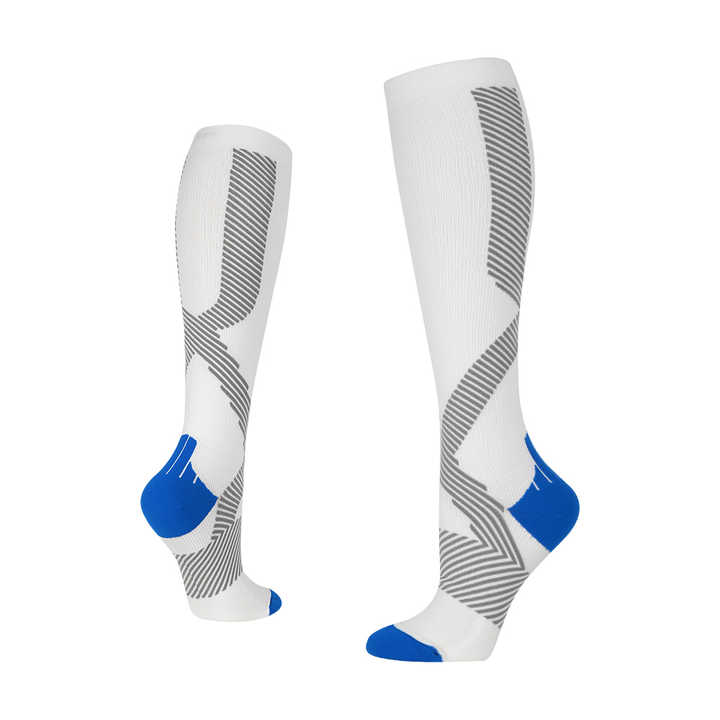 Fashion Design Men & Women's 4-Color Compression Socks for Outdoor Running & Riding Bottom Logo for Spring Marathons