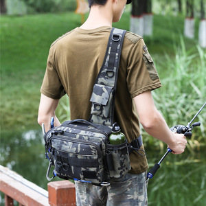 Bolsa para señuelos de gran capacidad, riñonera multifuncional, bolsa para cañas de pescar, mochila táctica, bolso bandolera, bolsa para aparejos de pesca, caña de pescar - Product Image 3