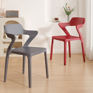 Sillas de comedor de plástico para restaurante, sillas apilables para interiores, cómodas sillas ligeras para eventos - Product Image 1