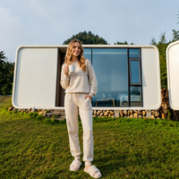 Cabine de travail insonorisée en plein air, maison miniature moderne, studio mobile préfabriqué pour le travail à distance