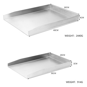 <span class=keywords><strong>Plaque</strong></span> de cuisson universelle en acier inoxydable de taille personnalisée, <span class=keywords><strong>plaque</strong></span> de cuisson plate pour <span class=keywords><strong>barbecue</strong></span> au gaz ou au charbon de bois, poêle à frire pour <span class=keywords><strong>barbecue</strong></span> - Product Image 2