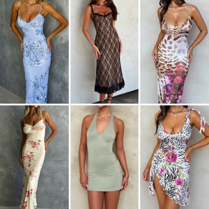 Precio Bajo, Vestido Elegante de Verano 2026 para Mujer, Estilo Europeo y Americano, Corte Entallado, Liquidación, Envío Aleatorio de Inventario - Product Image 5