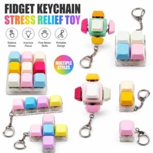 Porte-clés en plastique personnalisé avec logo, divers coloris, mécanique, anti-stress, cadeau promotionnel, <span class=keywords><strong>d</strong></span>écompression, personnalisation - Product Image 1