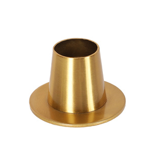 Solid Gold <strong>Brass</strong> <strong>Candle</strong> <strong>Holders</strong> Diamond-Shaped Taper Candlesticks with Pillar <strong>Holder</strong> for Home Decoration - Product Image 1