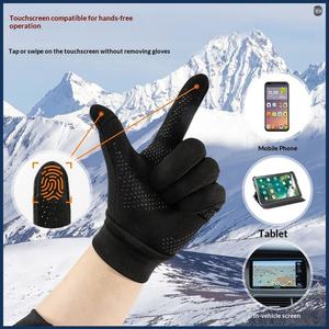 <span class=keywords><strong>Gants</strong></span> de ski en tissu extensible, design ergonomique, compatibles avec les écrans tactiles, isolation thermique, détails réfléchissants pour une utilisation en plein air - Product Image 3