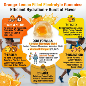 OEM creatimies elektrolit dengan elektrolit esensial vitamin untuk daya tahan olahraga hidrasi Gummies - Product Image 3