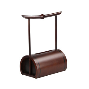 Bamboo Handheld Semi-circular Traditional <b>Chinese</b> Style Tissue Box, New <b>Chinese</b> Antique Style Living Room Home Bamboo Napkin - Product Image 5