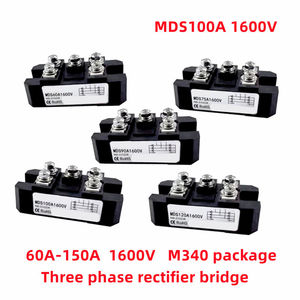 Pont redresseur triphasé MDS60A 75A 90A 100A 120A 150A 1600V, module de pont redresseur triphasé M340 MDS100A1600V - Product Image 2