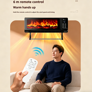 Chauffe-eau électrique mural 2000W en céramique PTC à chauffage rapide, sèche-serviettes de salle de bain avec télécommande, écran LED, économie d'énergie - Product Image 1